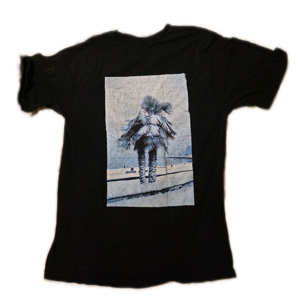 Stussy Black Graphic Palm Tree Short Sleeve Tee